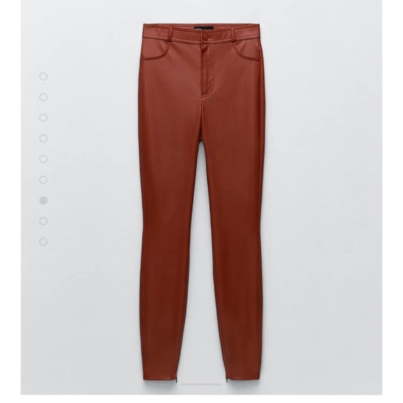 Zara Pants - Zara Faux Leather red leggings 5427/206